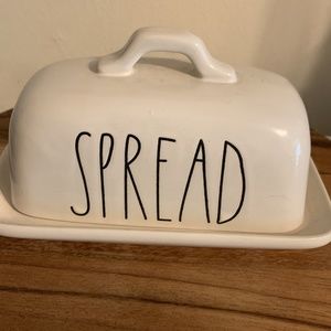 Rae Dunn "Spread" butter dish